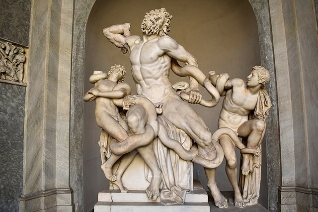 Laocoonte y sus hijos. Época Helenística. Arte Griego.