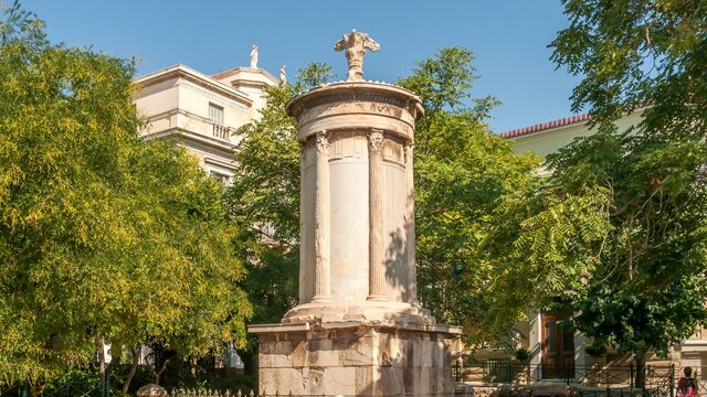 Linterna de Lisícrates. Época Clásica Tardía. Arquitectura Griega.