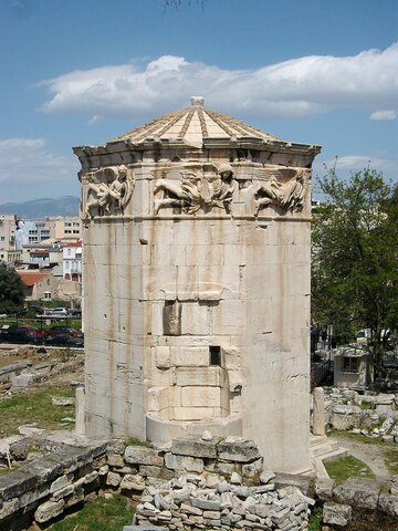 La Torre de los vientos de Atenas. Época Helenística. Arquitectura Griega.