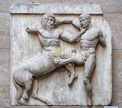 Metopa del Partenón. Fidias (447-443 a.C.)