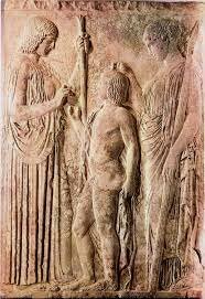 Relieve de Démeter, Triptoleo y Perséfone (440 a.C.)