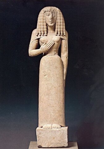 GRECIA. Escuela cretense - Dama de Auxerre