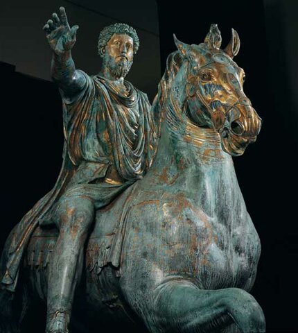 Estatua ecuestre de Marco Aurelio. Museo Capitolino, Roma.