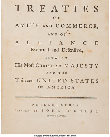 Treaty of Amity and Commerce and Treaty of Alliance