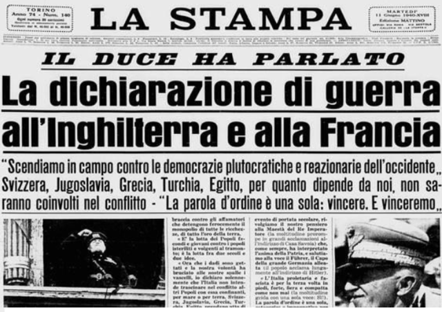 Italia entra in guerra