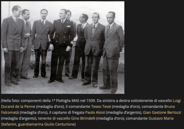 Pro-memoria costituzione I Flottiglia MAS