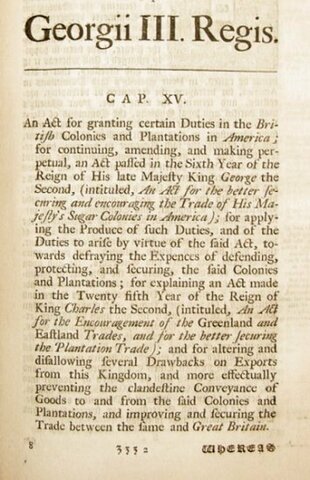 Sugar Act of 1764