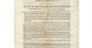 Reconstruction Acts of 1867