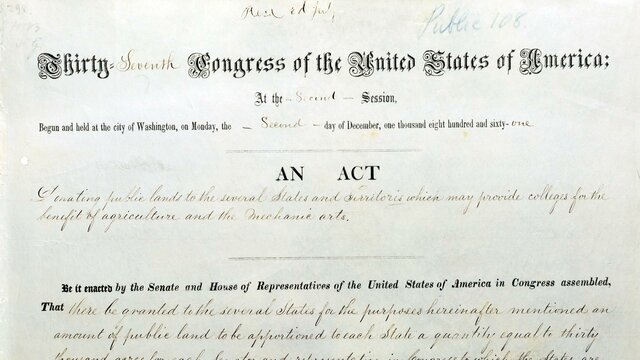 Morrill Land Grant Act