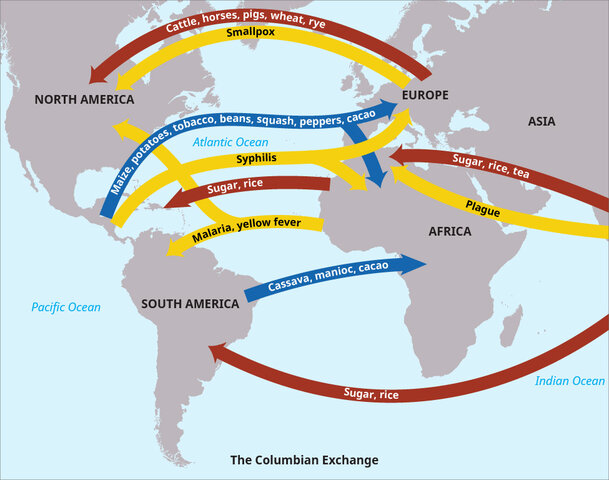 Columbian Exchange Begins