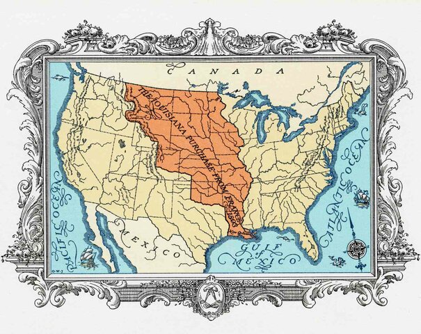 The Louisiana territory is purchased