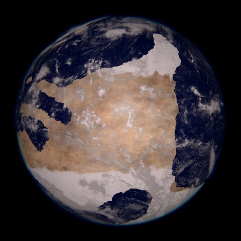 Formació del supercontinent Rodínia (1100 m.a)