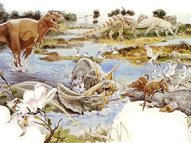 Biosfera en el Mesozoic (67 m.a)