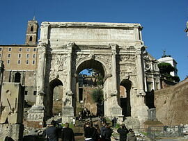 Arco de Septimio Severo - Arquitectura 203 d. C.
