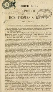 Congress Passes the Force Bill