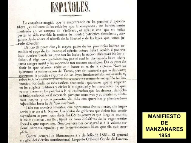 MANIFESTO DE MANZANARES