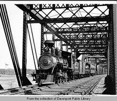 The First Railroad Crosses the Mississippi