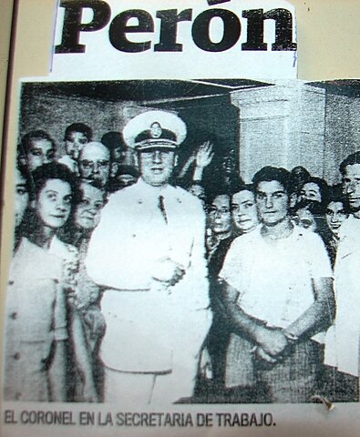 LA ACTUACION DE PERON EN LA SECRETARIA DE TRABAJO Y PREVISION