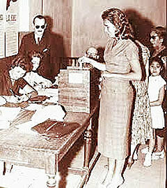SANCIÓN DEL VOTO FEMENINO