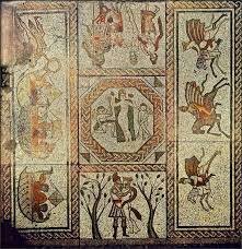 Mosaico de Dido y Eneas (siglo IV)