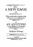 A New Gagg for an Old Goose