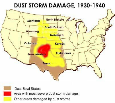 Dust Bowl exacerbated