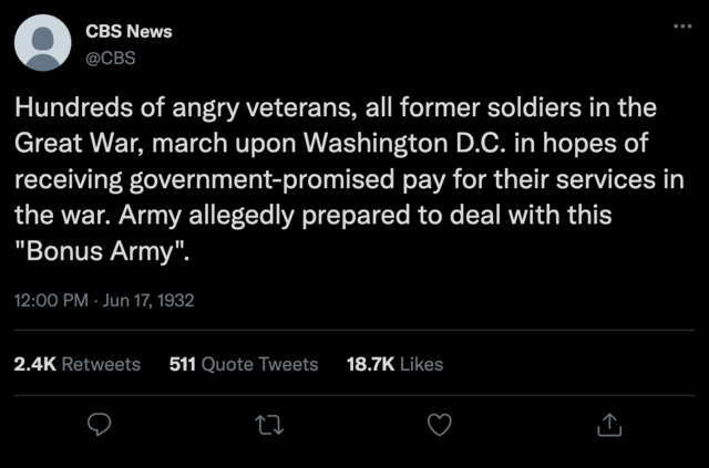 The Bonus Army Marches on D.C.