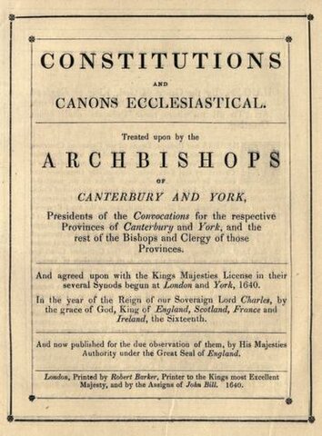 Canons of 1640