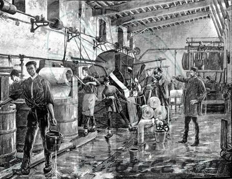 Primera màquina de vapor a la fàbrica de Bonaplata