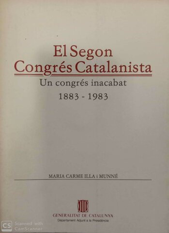 SEGON CONGRÉS CATALANISTA