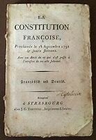 Primera Constitución de Francia.
