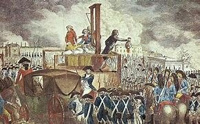 Ejecución en la guillotina de Luis XVI.