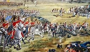 Derrota de Napoleón en Waterloo.