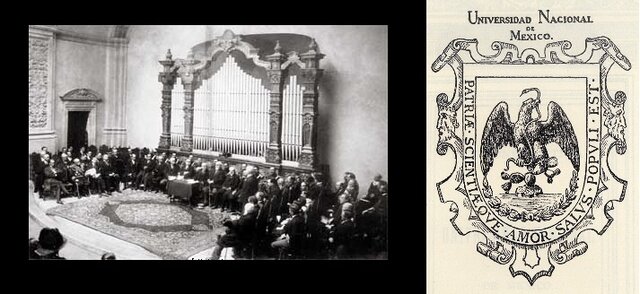 Inauguración de la Universidad Nacional de México