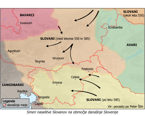 Naseljevanje Slovanov