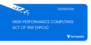 Emanazione del "High performance computing act"