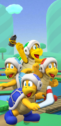 Hammer Bro and his buddies make their debut