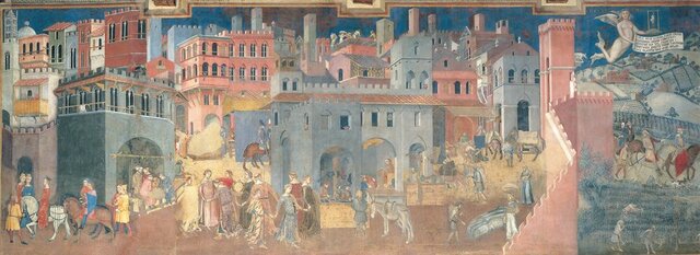 Effetti del buono e cattivo governo, Siena