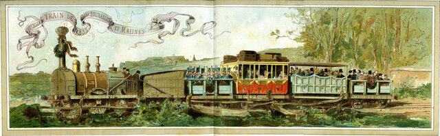 Premier chemin de fer dans nos régions