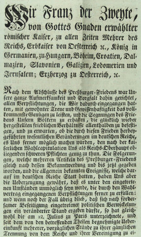 1806 Holy Roman Empire Abolished 🟢
