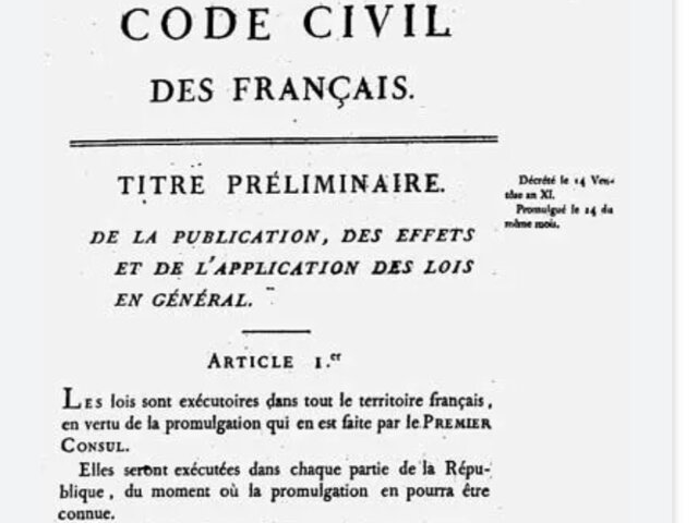 The Napoleon codes (green)
