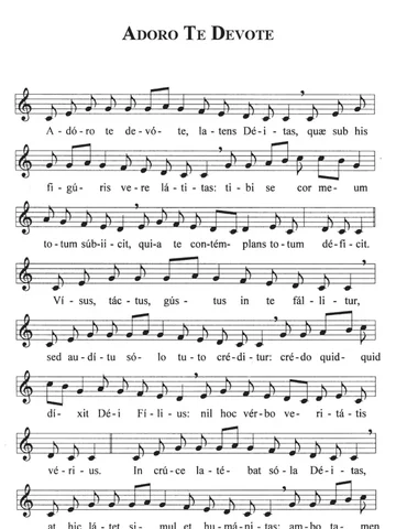 Adoro te devote
