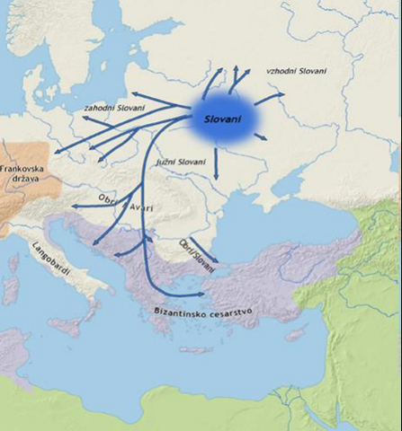 Selitve Langobardov in Slovanov