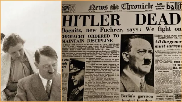 Adolf Hitler commits suicide