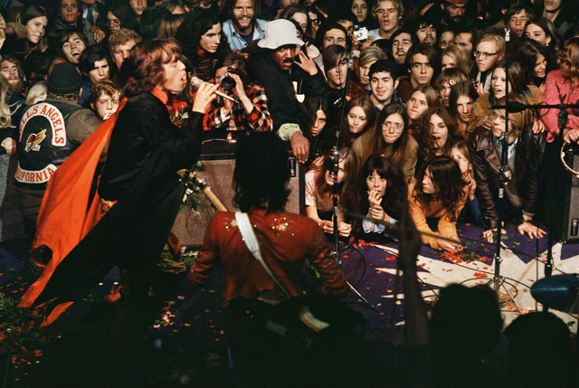 The Rolling Stones host the Altamont music festival