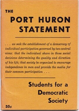 SDS releases the Port Huron statement.
