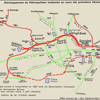 Timeline: Construction des métropolitains londonien et parisien