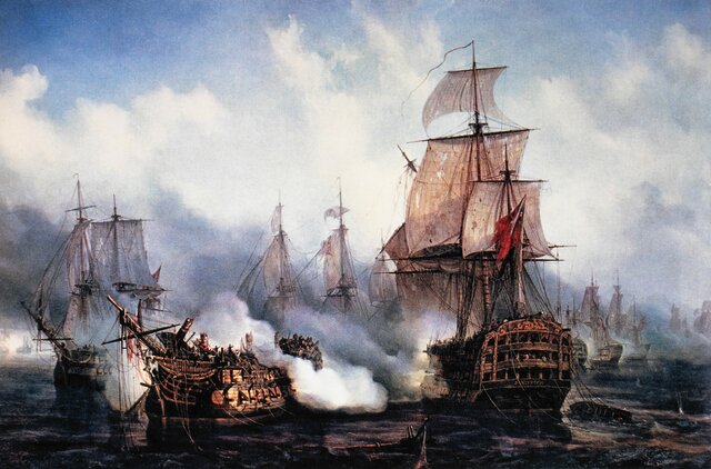 Battle of trafalgar (red)