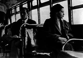 Rosa Parks refuses to give up her seat