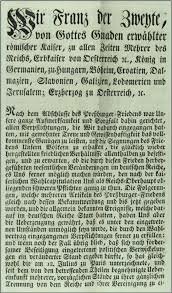 Abolishes Holy Roman Empire